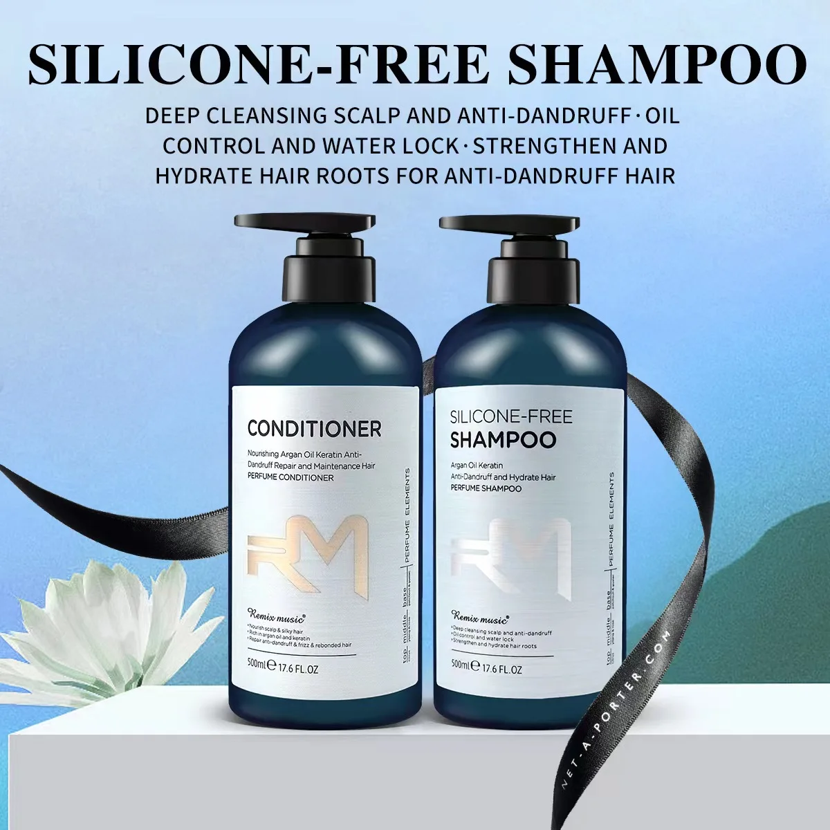 

500 мл шампунь для волос с аргановым маслом, кондиционер, глубокая очистка, увлажняющий, против вьющихся, питательный, контроль жирности, пушистый успокаивающий шампунь