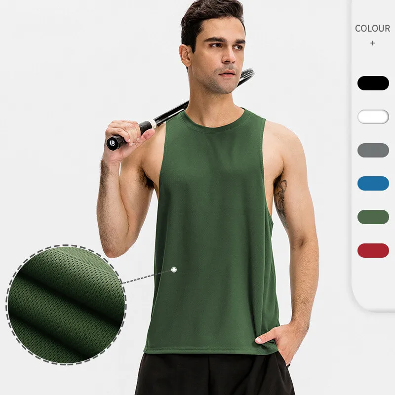 (S-2XL) Men's Quick dry Sport Vest Running Workout Fitness Basketball Training  Jogging Tank Tops Sleeveless Teenager Singlet