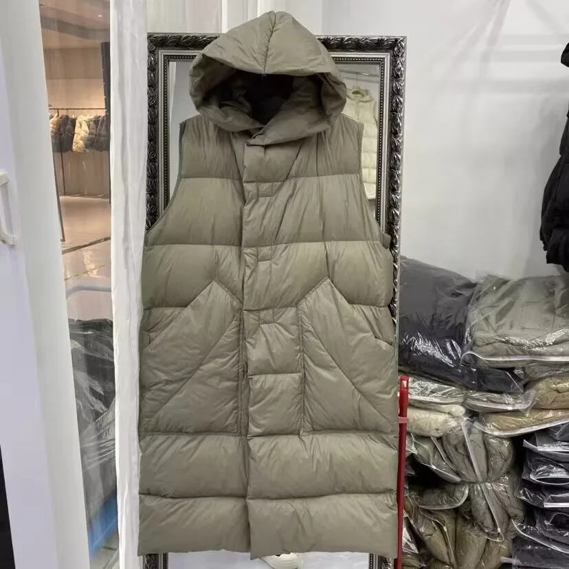 Gilet Long à capuche pour femme, ample, pour les déplacements, nouvelle collection automne et hiver 2025
