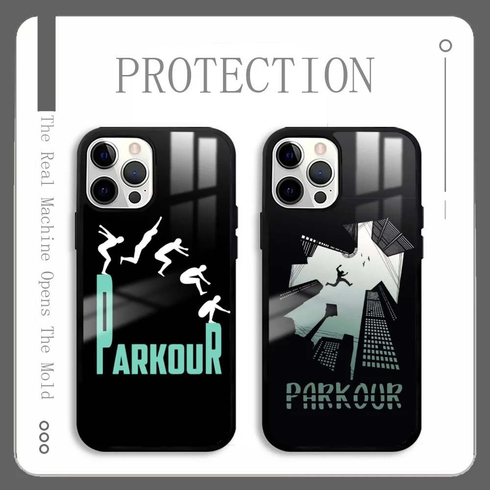 

Extreme Sport Parkour Art Phone Case For IPhone 16 15 14 13 12 11 Pro Xs Max Mini Plus Celulares Hard Funda
