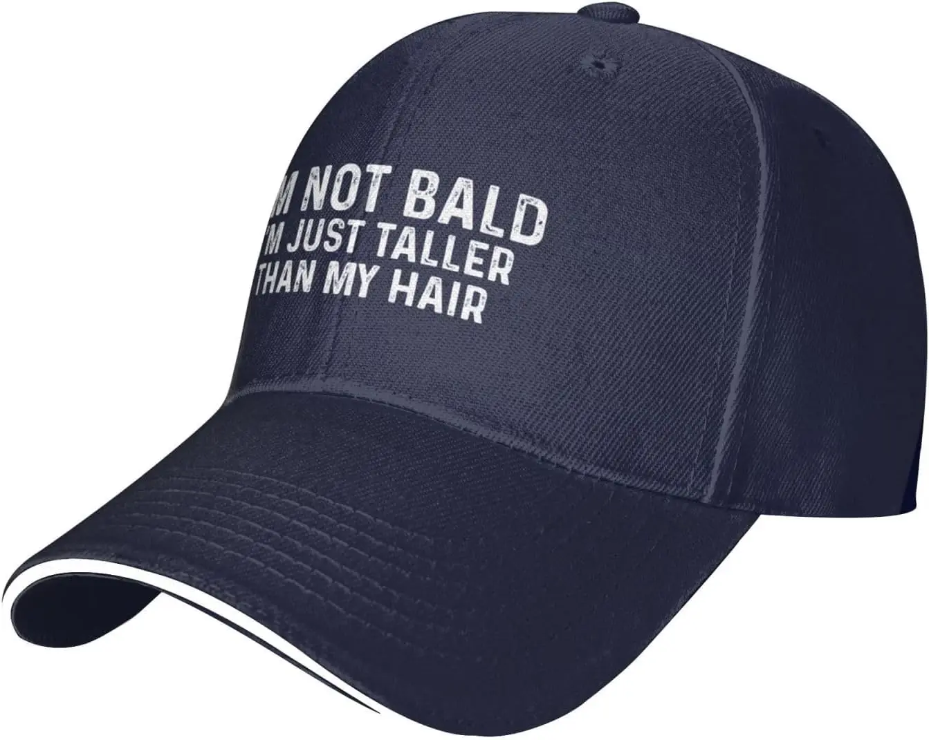 I'm Not Bald I'm Just Taller Than Hair Hat Women Dad Hat Funny Hats