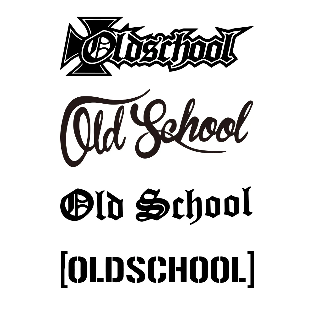 Car Door Old school Auto Stickers On The Car Interesting Reflective Car Stickers Decals