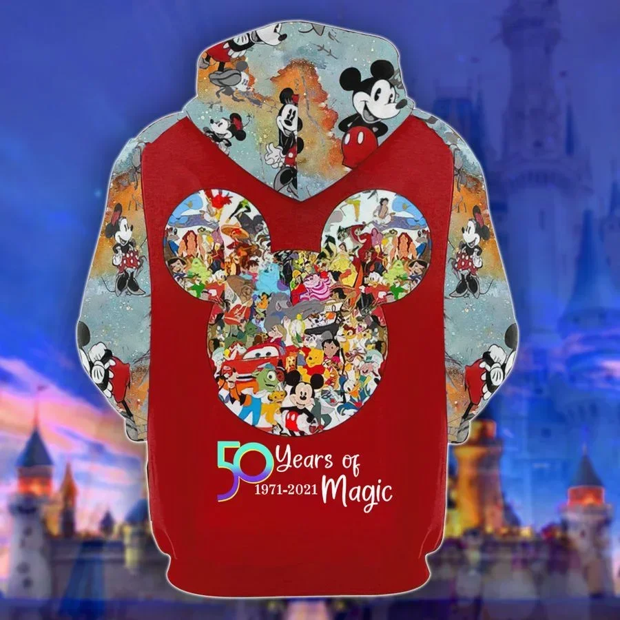 Magic 50th Anniversary 1971-2021 Disney Land Christmas Unisex Men and Women Hoodie Gift Y2k Hoodie