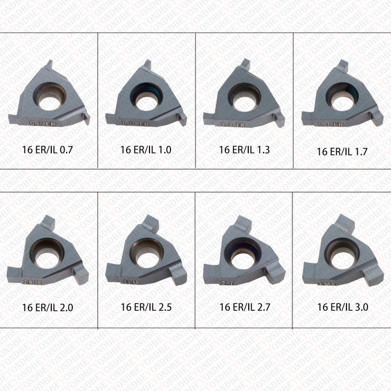 BEYOND Shallow Slot 16IR 16ER 11IR 16 IR 0.7 0.8 1 1.5 2 2.5 3 mm OY880A Internal External Groove Paperback Turning Tool Inserts