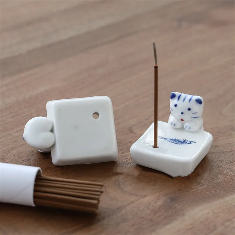 Japan and South Korea Creative Incense Holder Household Plant Leaf Incense Holder Aroma Stick DIY Home Decoration Ornaments