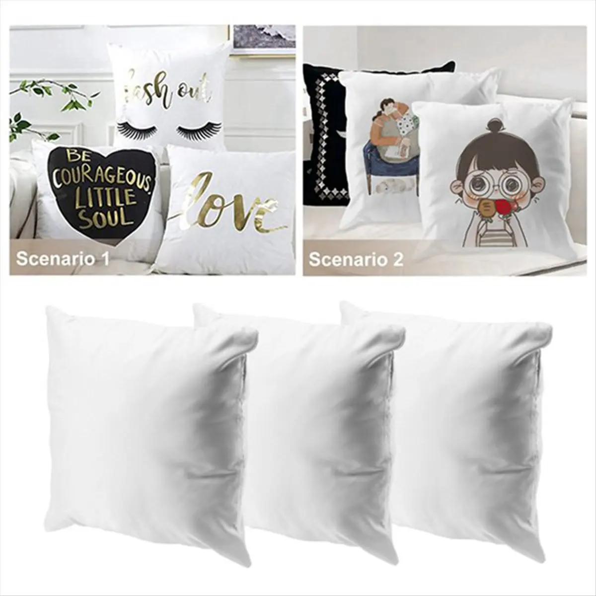 N14R Top 8pcs Sublimation Blan - огляд і ціна Pillow Cover Sublimation