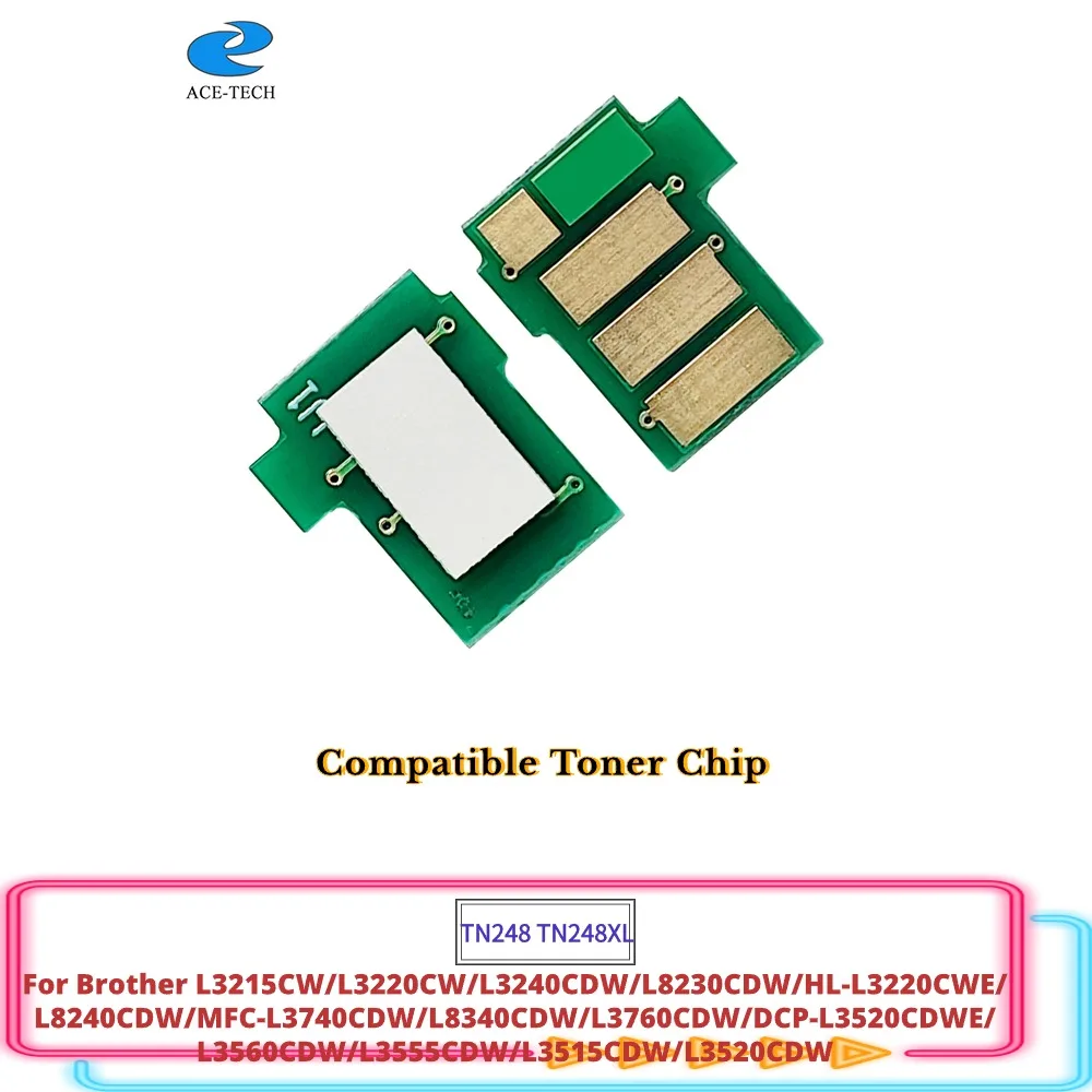 toner chip para impressora brother compativel com l3215 l3220cw l3240 l8230cdw hl l3220cwe l8240cdw mfc l3740cdw tn248xl quente tn248 01