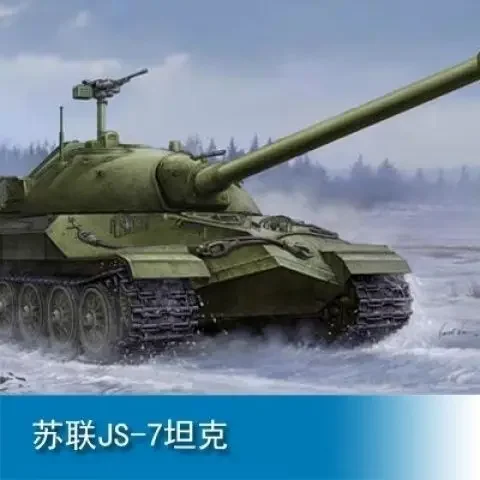 ในสต็อก 1/35 Trumpeter รุ่น 05586 โซเวียต JS-7 Heavy Tank วัตถุ 206 พลาสติกชุดคอลเลกชันรุ่นของเล่นที่กําหนดเองของขวัญ
