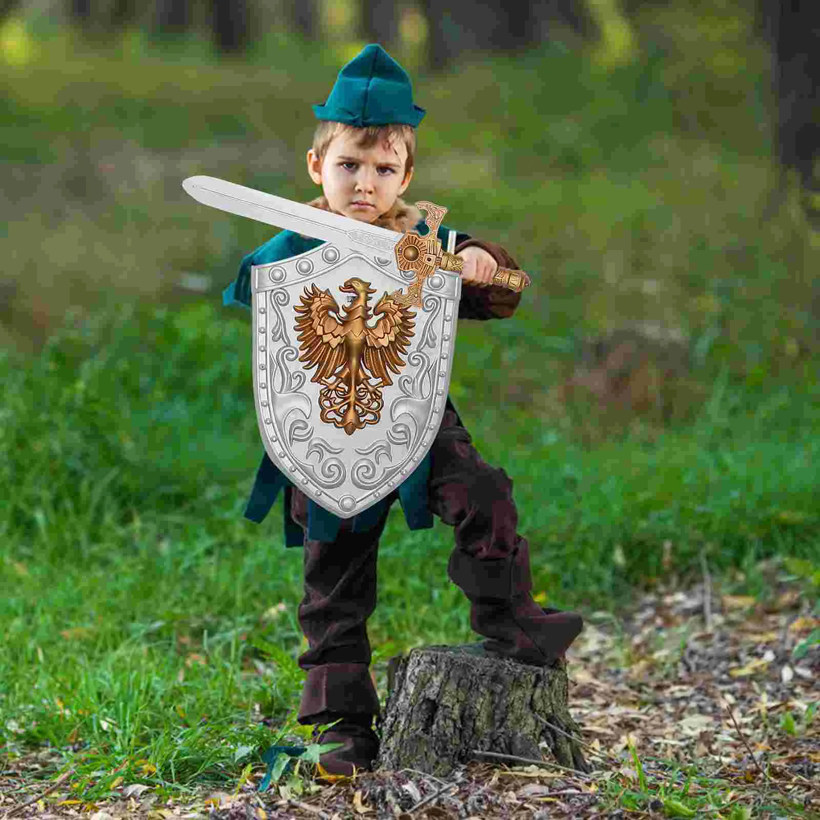 

Boys Dress up Costumes for Play Kids Knight Suit Toddler Performance Clothes Shoulder Cosplay Apparel