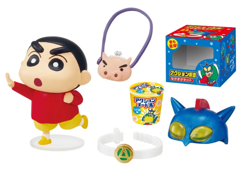 

Crayon Shin chan Shopping at Sato Department Store ement Mini Diorama Blind Box Figure Cute Shopping Cart Scene Model