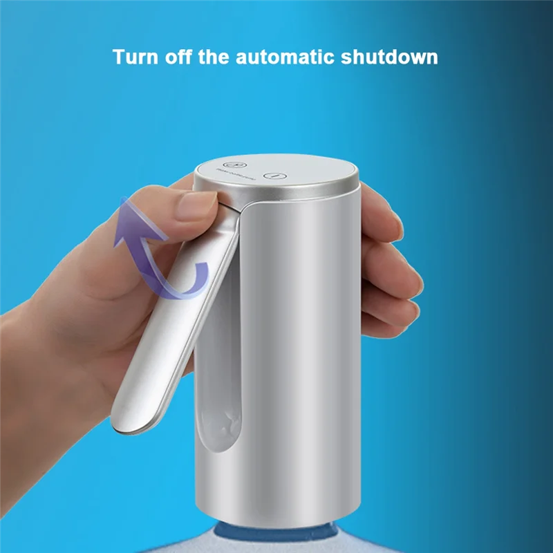 Водяной насос с ведром с сенсорным экраном, автоматический диспенсер для воды, электрический складной водяной насос, количественный выпуск воды, прочный белый