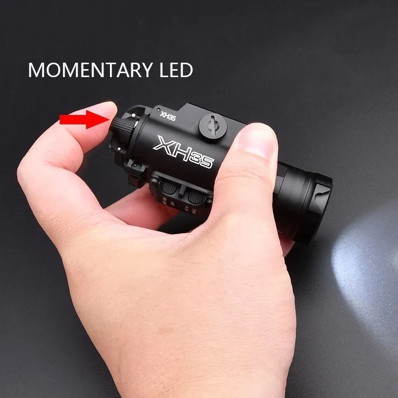 WADSN Tactical XH35 Flashlight X300 X300U Metal Pistol Light Scout Lamp Outdoor Hunting Strobe Spotlight CS Gear For 20mm Rail