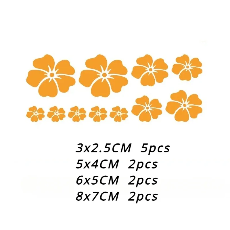 window fender body bumper decoration, cartoon car supplies, waterproof vinyl universal Flower car decal decorative sticker