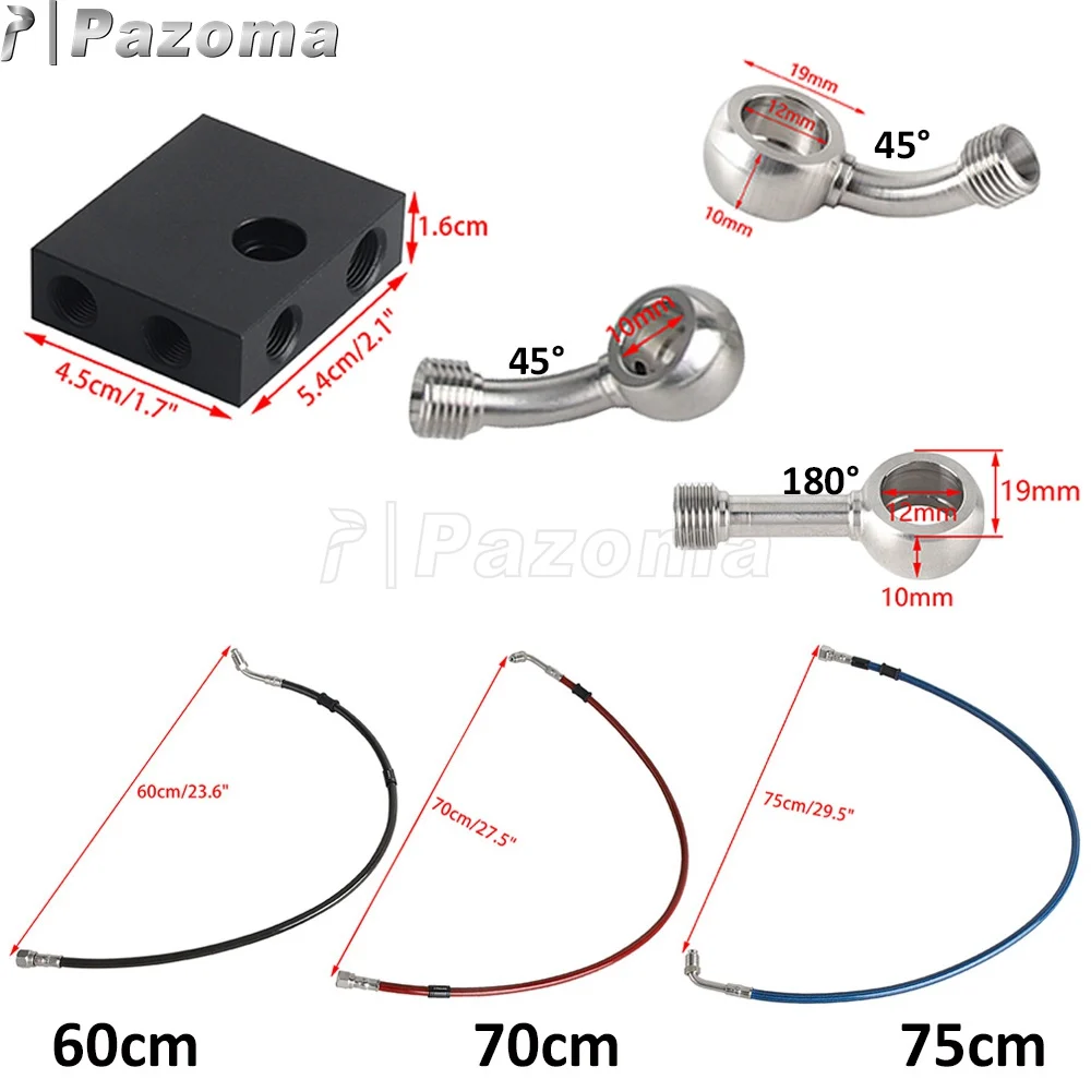 45 °   180 °   0 °   دراجة نارية اسطوانة البانجو دراجة نارية خرطوم الفرامل كابل الخط الهيدروليكي ل هارلي دينا فات بوب FXDF منخفضة رايدر FXDL ABS