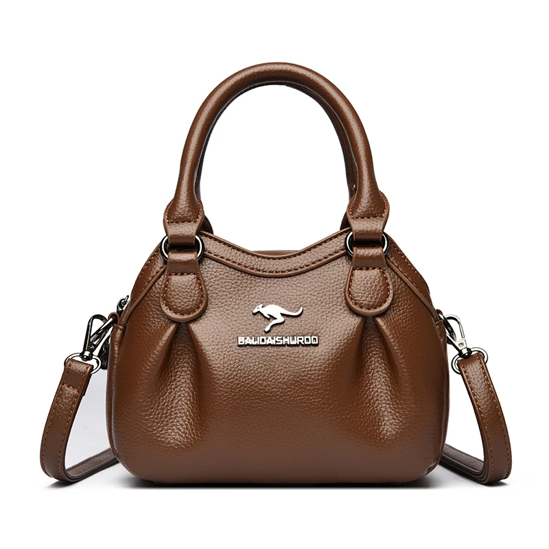 

Trendy Design Diaper Bag Solid Color Square Satchel Women Luxury Large Capacity Classic Paris Leather Bag