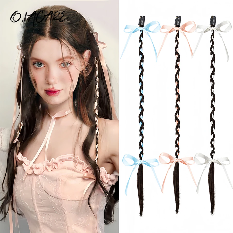 

Y2K Tissued Boxing Braids Girls Cool Fashion Wig Women's Fried Dough Twist Braid Traceless Invisible BB Clip Boxing Braid