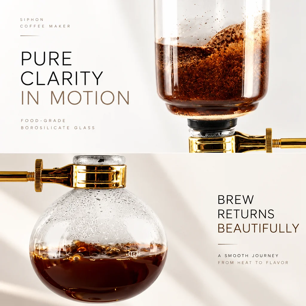 Siphon Coffee Maker Vacuum Cof - Pothos recension och pris