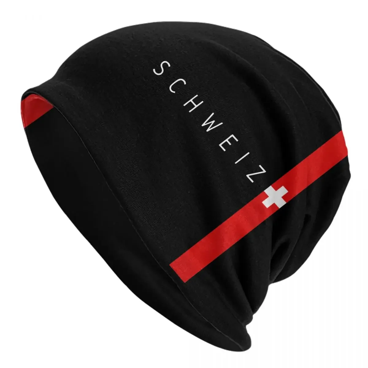 Switzerland Flag County Cap Hip Hop Unisex Outdoor Skullies Beanies Hat Spring Warm Head Wrap Bonnet Knitting Hats