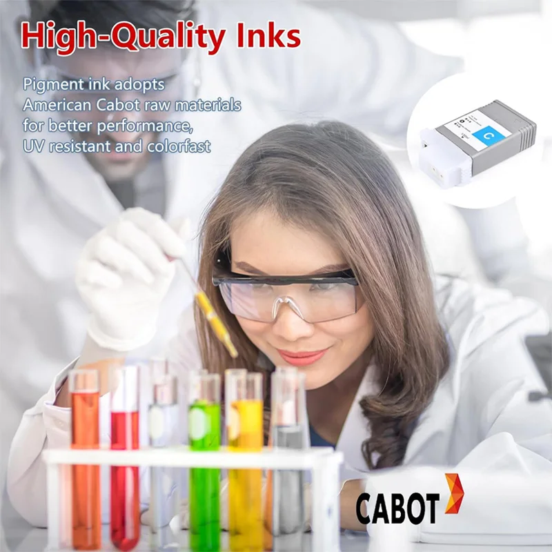 PFI-120 PFI 120 리필 잉크 카트리지 (칩 포함) 캐논 TM200 TM205 TM300 TM305 GP-200 GP-300 프린터용 빈 잉크 탱크