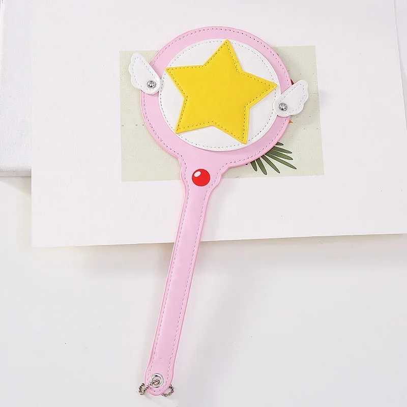 Nuevo Porta Tarjetas de Sailor Moon y Card Captor Sakura, Porta Tarjetas con Varita Mágica para Niñas, Porta Tarjetas de Identificación, Porta Tarjetas de Autobús y Metro, Funda Protectora con Colgante, Regalo
