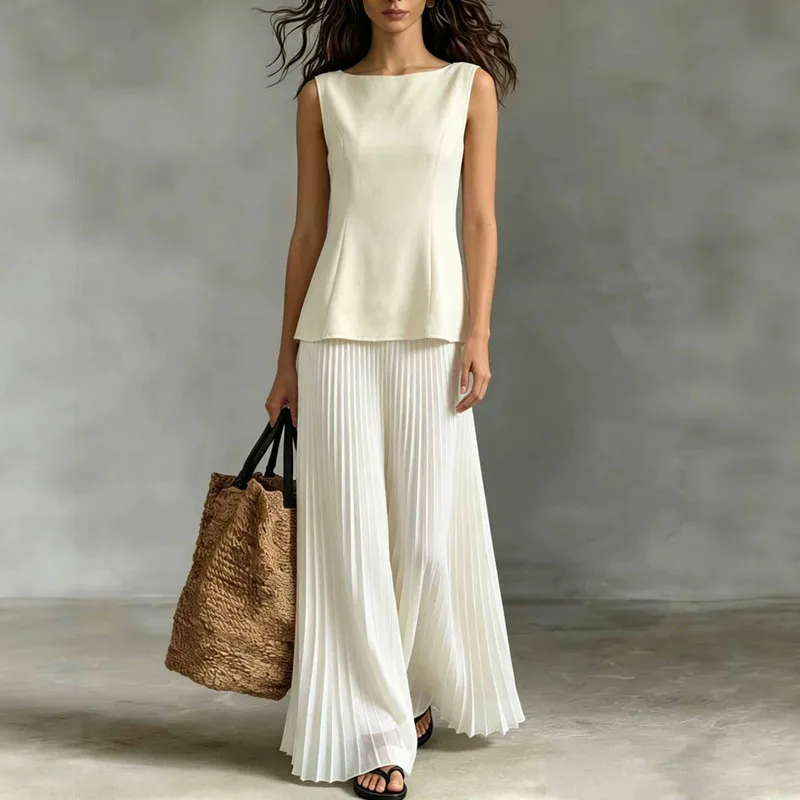 Kadın Boho Maxi Etek ve Atlet 2'li Takım - alternate angle