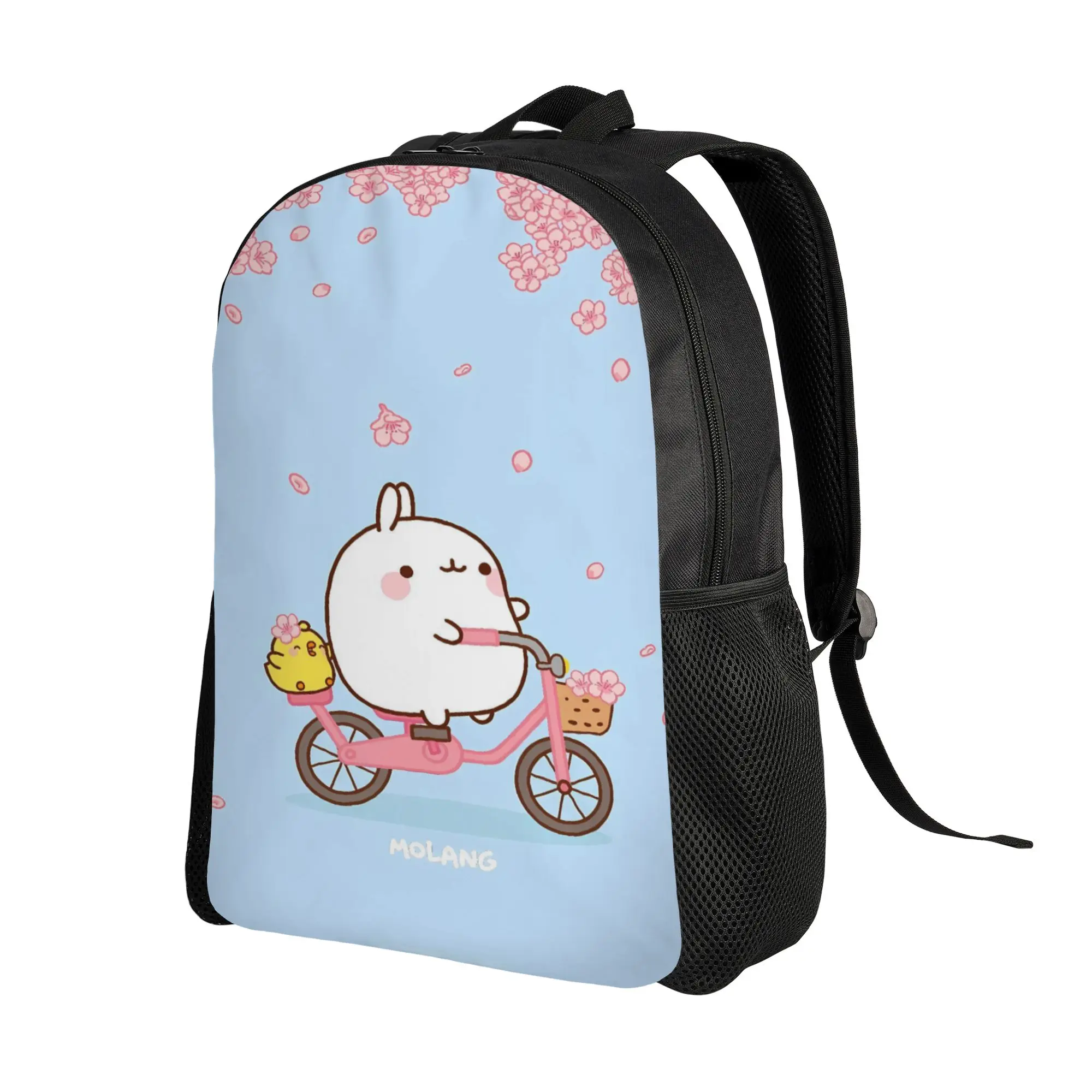 Molang Funny Cartoon Backpack  Hiking Backpacks Teen High Quality Print School Bags Novelty Rucksack