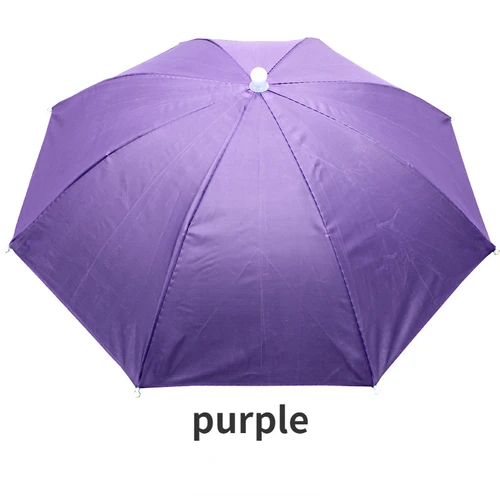 Imagen 2 del producto Parasol para exteriores, impermeable, para acampar, pescar, gorro, paraguas de lluvia portátil, sombrero de pesca ajustable plegable para hombres