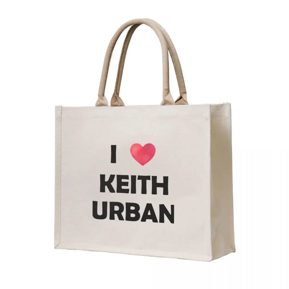 

I Love Keith Urban Fitted V-Neck Tote Bag cute tote bag shopper bag woman Canvas shoulder Lady bags
