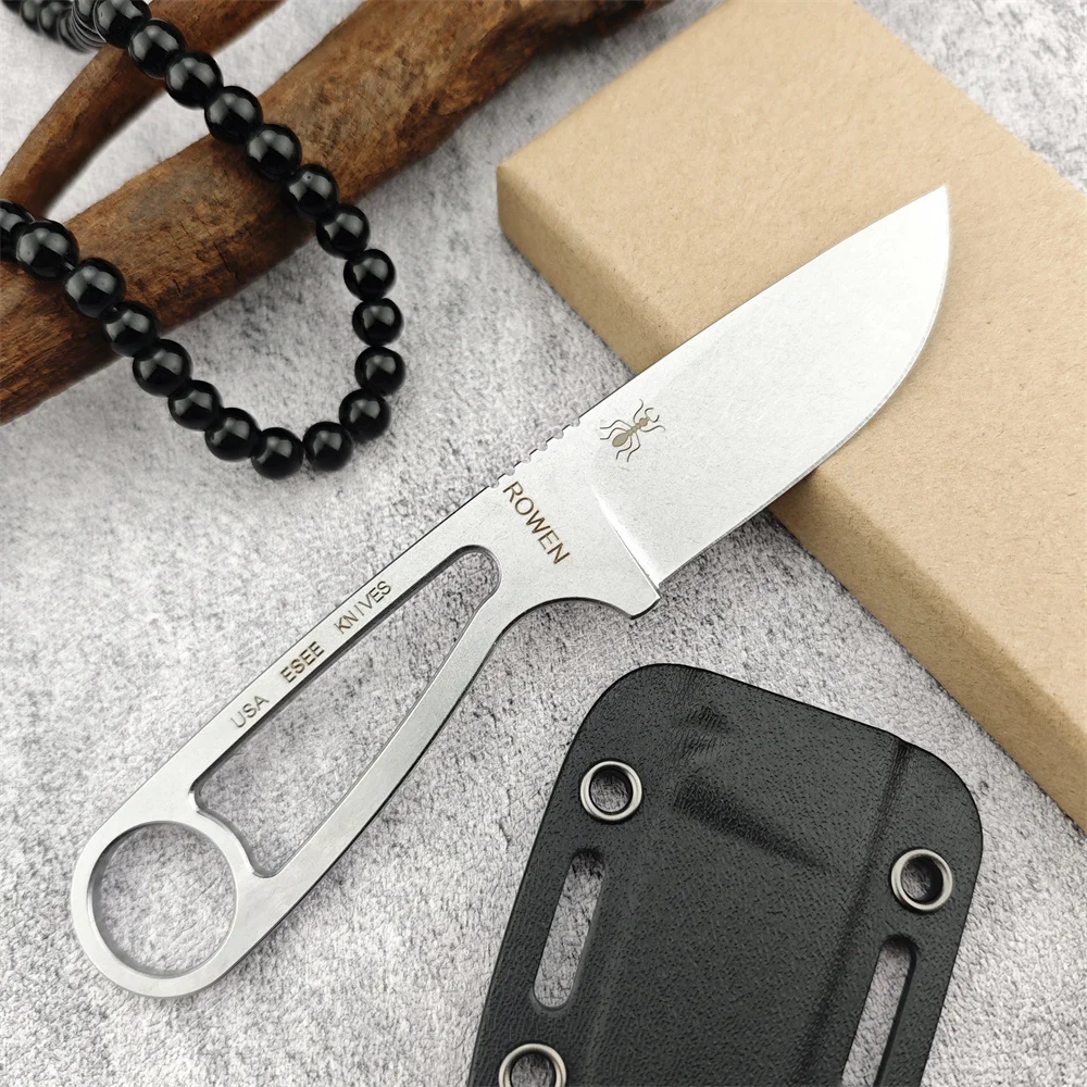 Formiga izula all tang mini faca de lâmina fixa de pesca alta dureza 8cr13mov facas edc caminhadas ao ar livre acampamento ferramentas de autodefesa