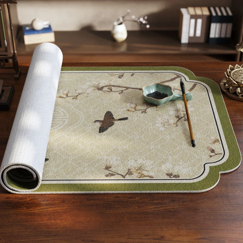 New Chinese Style Felt Calligraphy Mat Desk Pad for Students Writing Painting Practice Art Supply DIY Sewing Writing Accessory view 4