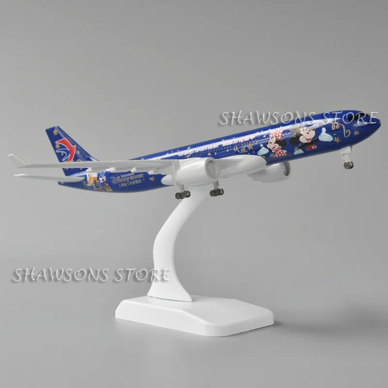 1:300 Diecast Model Logam Pesawat Mainan Airbus A330 Versi Kartun Cina Timur Pesawat Miniatur Replika Koleksi