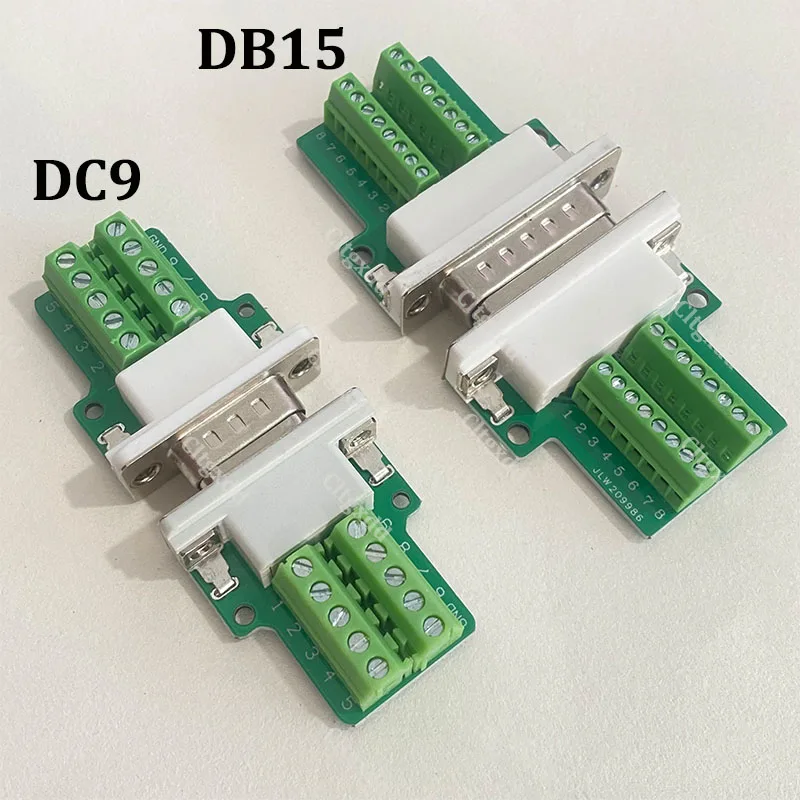 Cltgxdd 1Set DB9 DB15 Stecker-Buchse-Verbinder 9-Pin 15-Pin lötfreier Anschlussstecker RS232 COM Serieller Port D-SUB Breakout-Verbinder – Detail 5