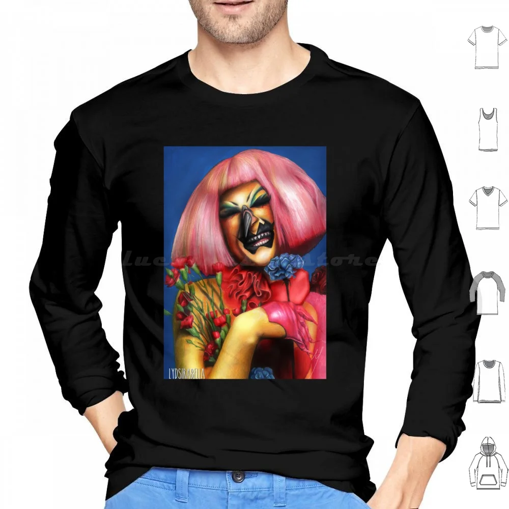 Abhora Hoodie cotton Long Sleeve Dragula Drag Horror Drag Queen Halloween Boulet Brothers Glamour The Boulet Brothers Dragula