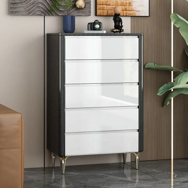 retro style chest of drawers Bedroom multi-layer drawer storage Bedside cabinet Three pumps Bedside cabinet Locker