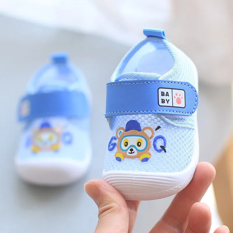 2024 Summer Baby Girl Boy Shoes First Walkers Breathable mesh shoes Soft Newborn Baby Shoes Cute Infant Toddler for Girls Boys