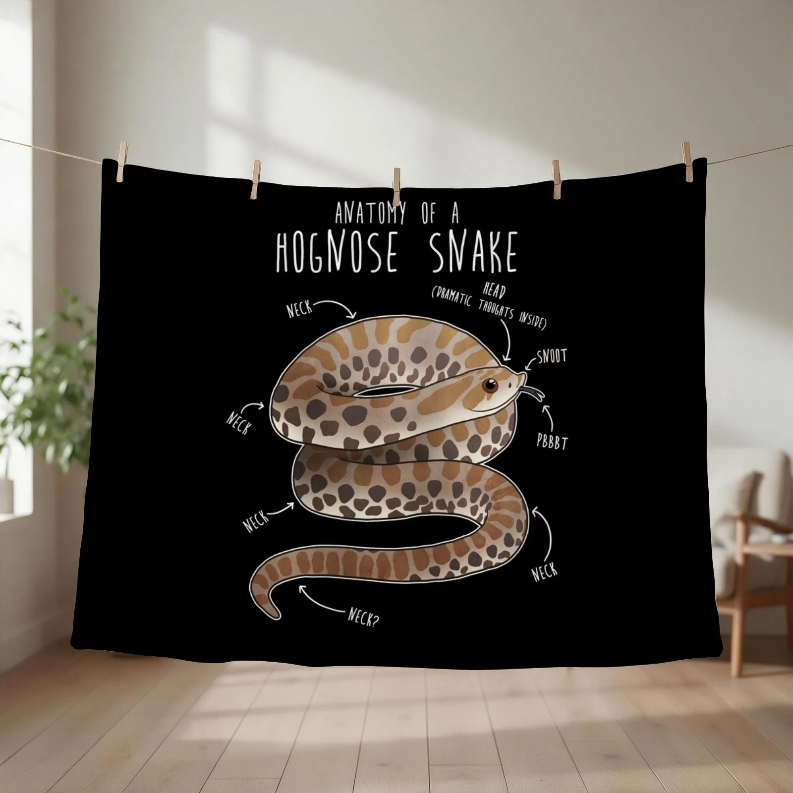 Anatomy of a Hognose Snake Throw Blanket Blankets For Baby Heavy wednesday Sofa Blankets