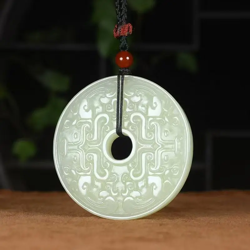 

Hetian Antique Peace Auspicious Jade Pendant Men And Women