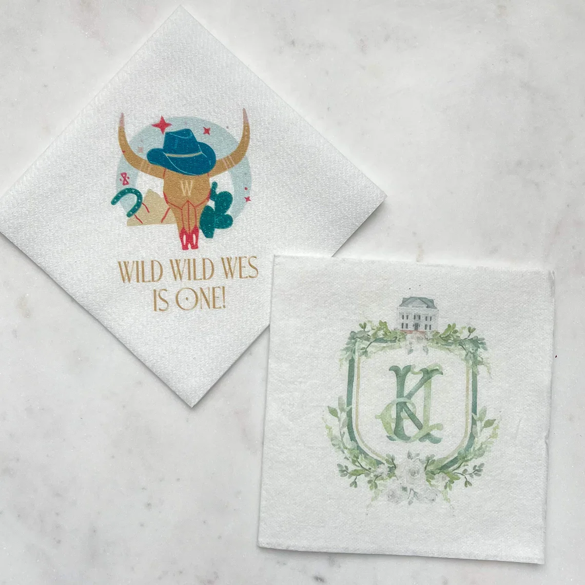 Vibrant Full Color Linen-Like Beverage Napkins, Full Color Napkins, Full Color Linen Like Napkins, Personalized Full Color Event