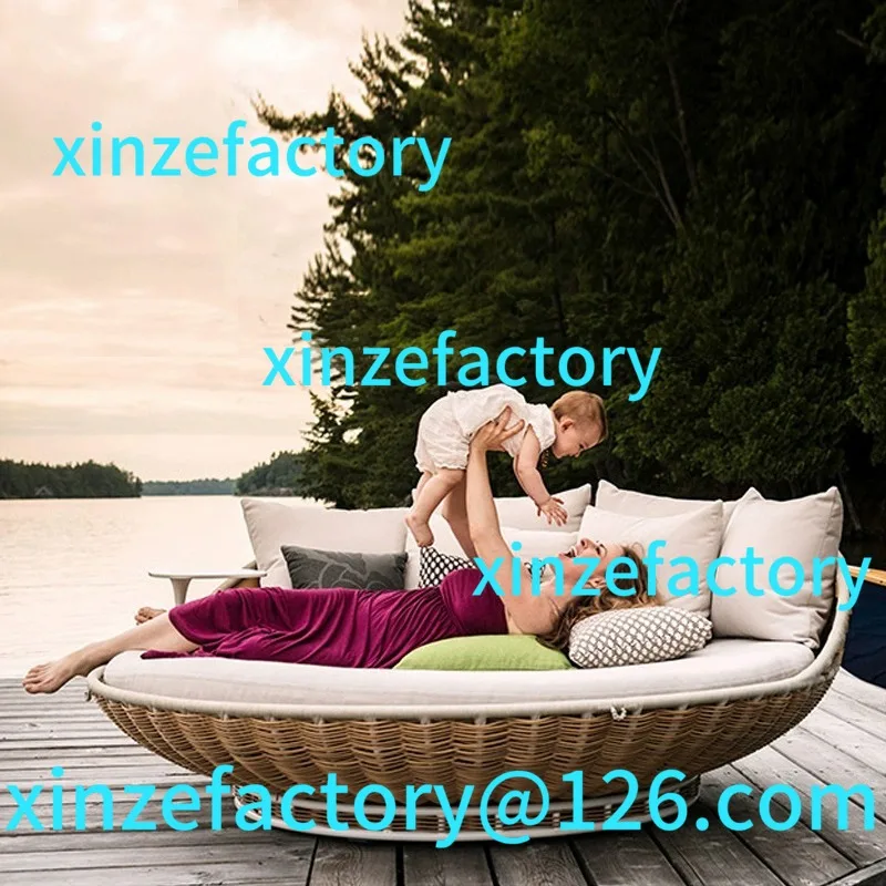 Anpassbare Lazy Hängematte aus Rattan für den Innenbalkon