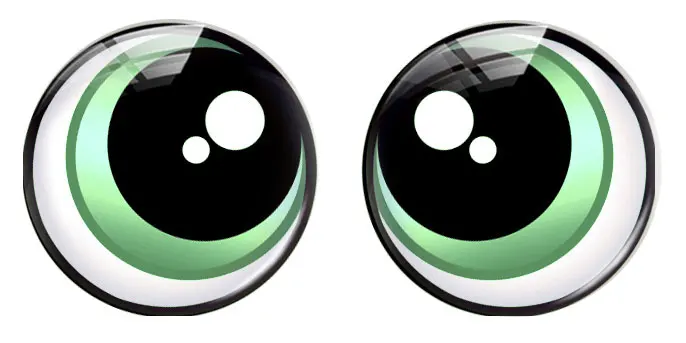 Round Cartoon Cute Colorful Pupils Ragdoll Toy Eyeball Eyes Doll Photo Glass Cabochon Flatback Demo Cameo For Diy Jewelry Making image 3