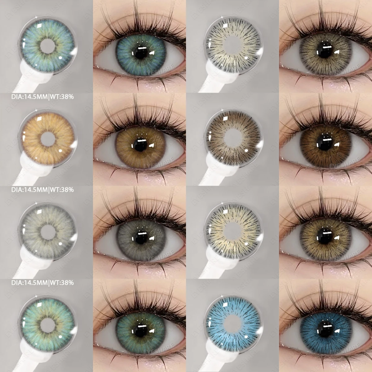 EYESHARE  Contact lenses Colored Pupils for Eyes Blue Pupils Green High Quality Color Contact Lenses Natural Lens Gray Eye Lense