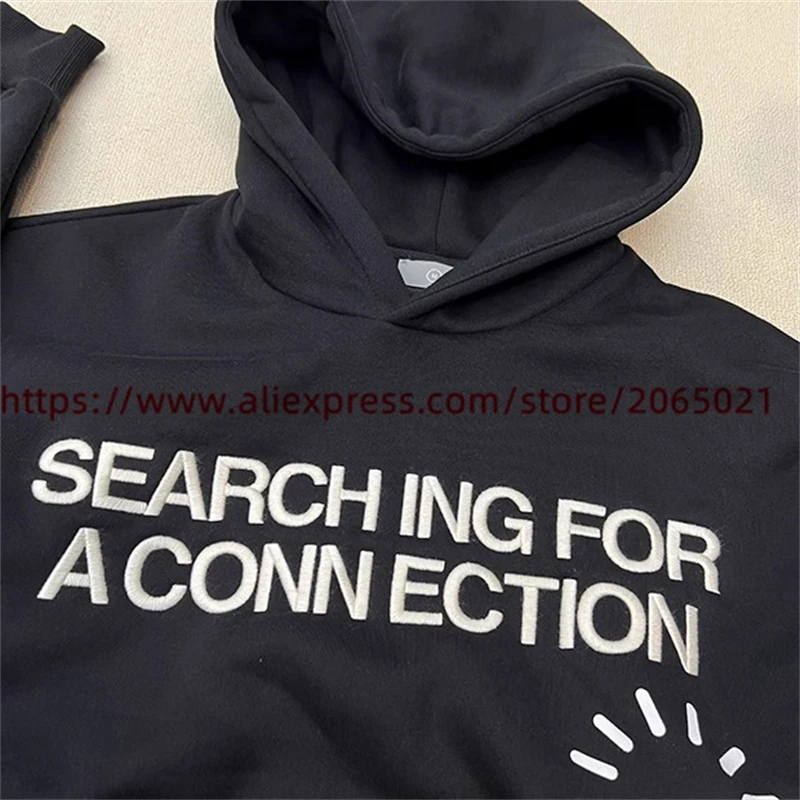 Black Heavy Fabric Hoodie Men Women Top Quality Oversize Pullover