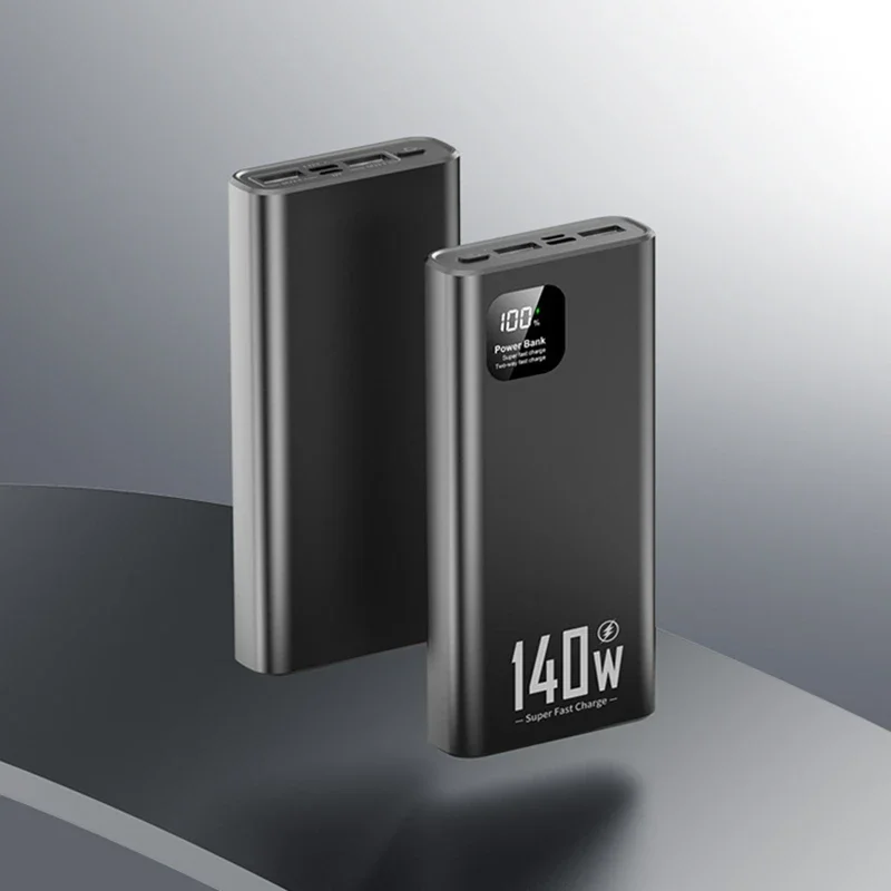 100000mAh 140W قوة البنك قدرة عالية PD 22.5W شحن سريع للغاية شاحن بطارية محمول آيفون 12-17 سامسونج 2026 جديد