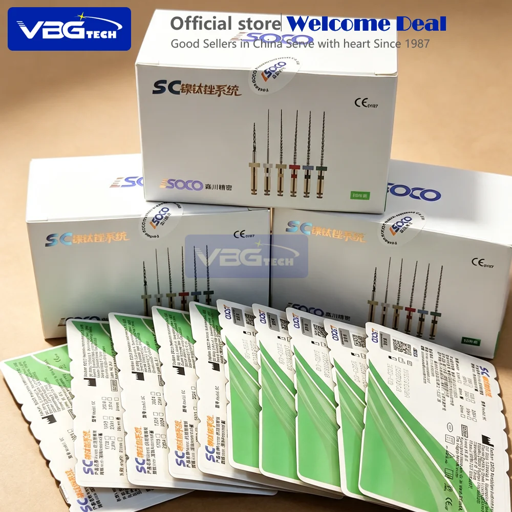 SOCO COXO SC PLUS Heat-Activated NiTi Root Canal Files Flexible Endodontic Instruments Effective Root Canal Preparation 25/31MM