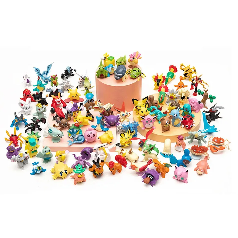 [Bestseller-Modell] 24-144 Stück Po-kemon Mini-Figuren Spielzeug 3-6cm Mini-Figurinen Modelle Desktop-Ornamente Trendige Anime-Kindergeschenke – Detail 2