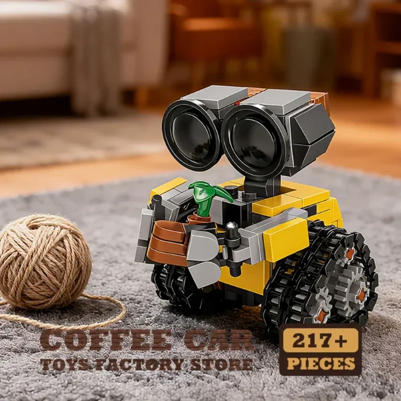Sci-Fi Tracked Robot MOC Building Blocks Model DIY Assembly Bricks Toy Desktop Decor Gift