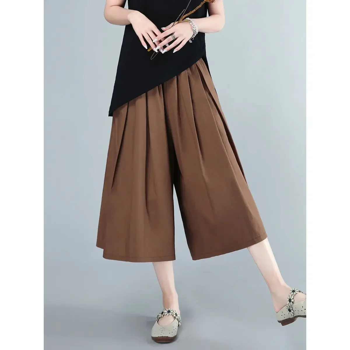 

Summer Loose Capris Shorts Oversize Pants Wide Pants Women Y2k Harajuku Baggy Trousers Womens Korean Clothes Ladies 90s Vintage