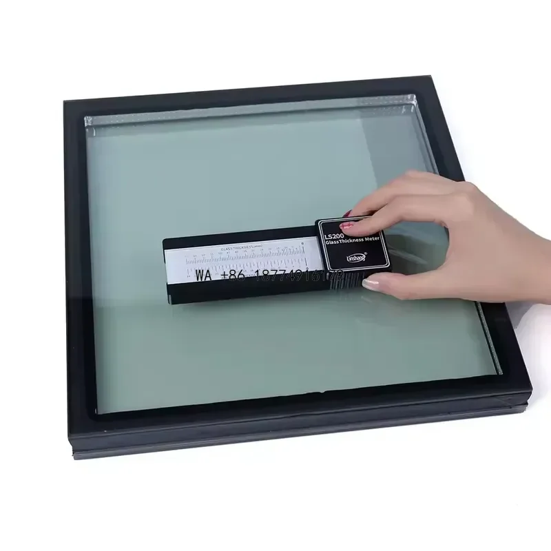 wmwmnu High precision Glass Thickness Meter hollow Glass Air Space Portable Thickness Gauge LS200