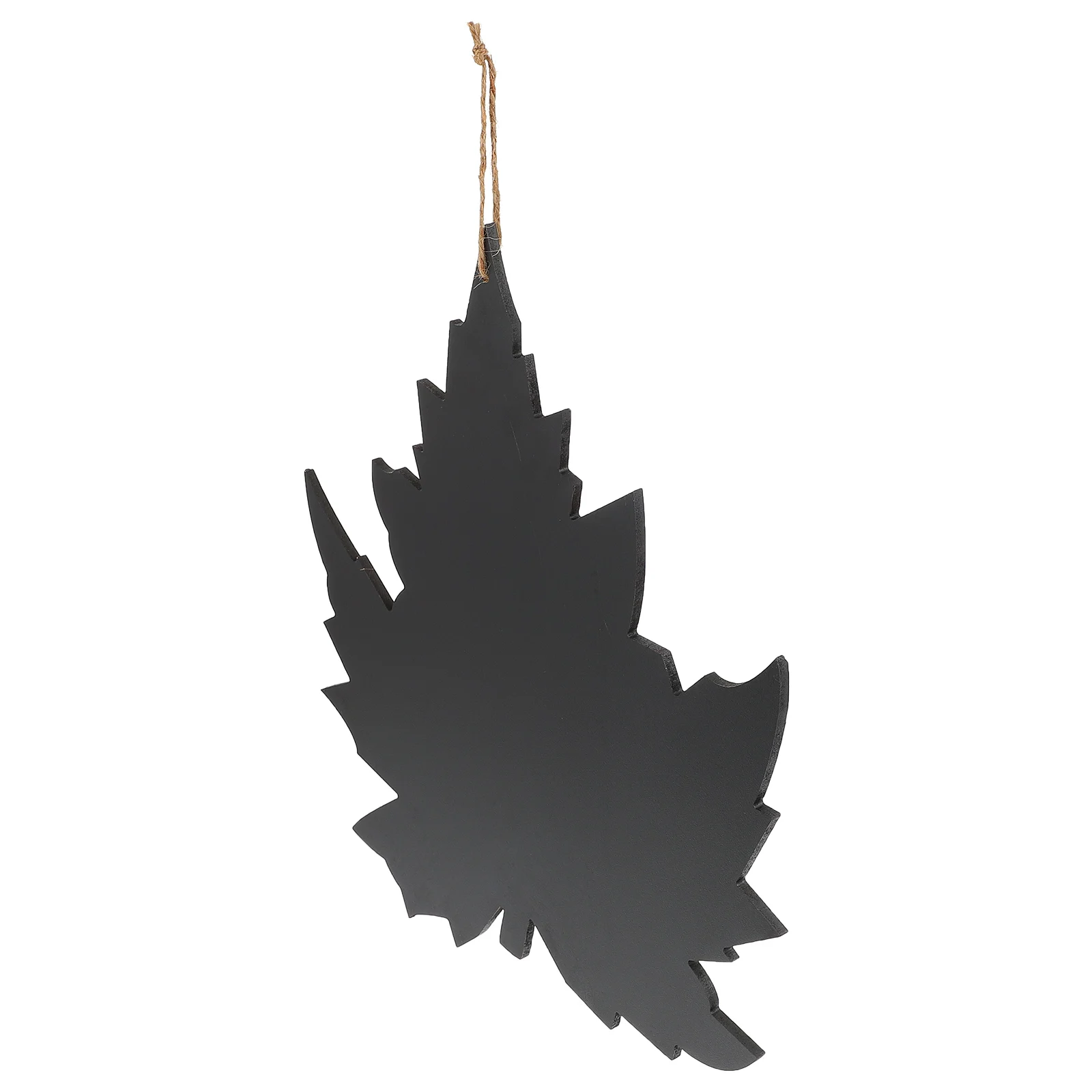 

Maple Leaf Shaped Hanging Message Board Wooden Blackboard for Home Wedding Party Birthday Shower Display Chalkboard