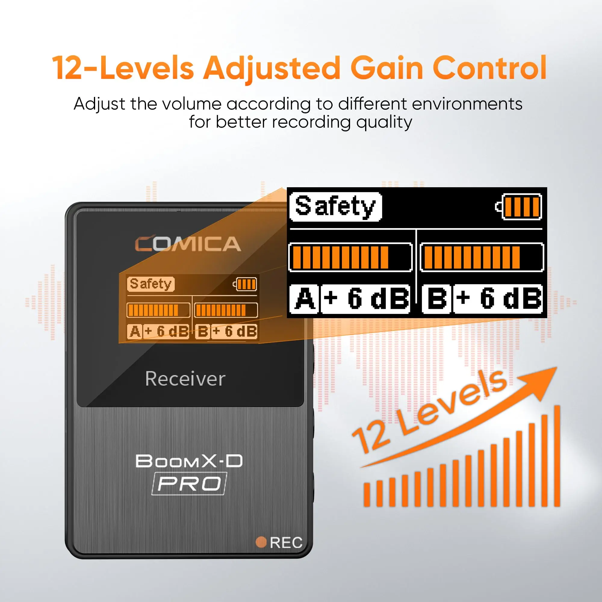 BoomX-D PRO Wireless Lavalier Microphone with 8GB Recording Capacity,  Noise Cancellation for Smartphone Camera PC